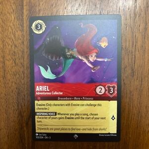 Disney Lorcana TCG Ariel Adventurous Collector Non-Holo Card 103/204 EN3